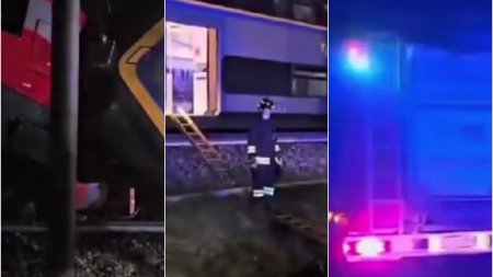 Doua trenuri cu sute de pasageri la bord s-au ciocnit in Italia
