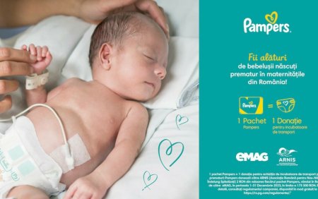 (P) Pampers, in parteneriat cu eMAG si ARNIS, continua sa fie un sprijin pentru bebelusii nascuti prematur