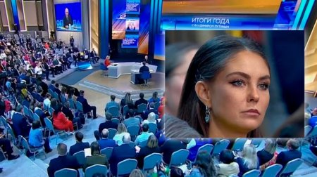 Alina Kabaeva, supranumita amanta lui Putin, surprinsa in public, la Linia Directa a presedintelui cu populatia rusa