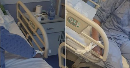 Un pacient a fost legat de pat in spitalul din Calarasi. Conducerea a demarat o ancheta