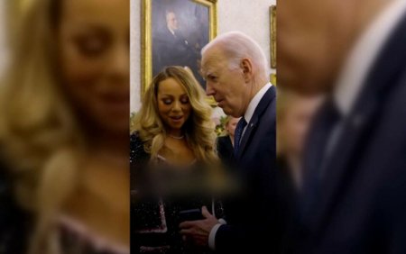 <span style='background:#EDF514'>MARIAH CAREY</span> si gemenii ei, in vizita la Casa Alba. Cum a fost primita de insusi presedintele american Joe Biden