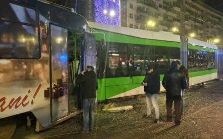 Care ar fi cauza accidentului dintre cele doua tramvaie din Capitala