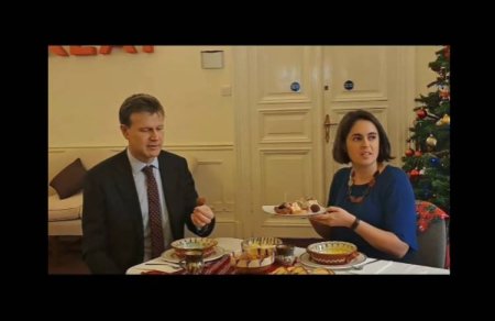 Craciun romanesc cu mancare traditionala la Ambasada Marii Britanii la Bucuresti