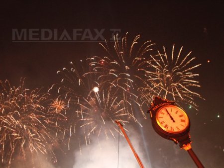 Concerte, sampanie si artificii in noaptea de Revelion in Piata Unirii din Cluj-Napoca