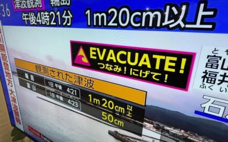Cutremur cu magnitudinea 7,6 in Japonia. Valurile <span style='background:#EDF514'>TSUNAMI</span> au inceput sa loveasca coasta nipona / Seismul a facut o vitima / EVACUATI, era mesajul afisat de televiziunea nationala