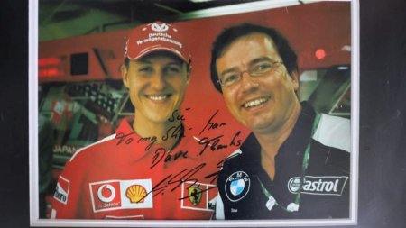 Amintiri pretioase cu Michael Schumacher: Dave, iti multumesc pentru tot. As vrea sa facem o poza