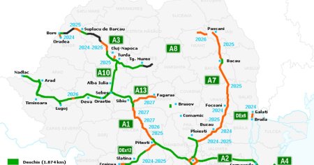 Judetele cu cei mai multi kilometri de autostrada si drum expres. Jumatate din Romania nu are sosele rapide