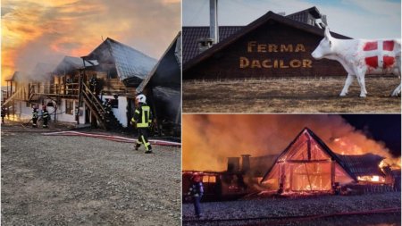 Patronul Fermei Dacilor a fost retinut pentru 24 de ore dupa incendiu cu 8 morti