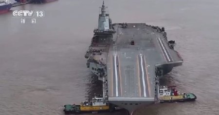 China prezinta noi imagini cu cel mai avansat <span style='background:#EDF514'>PORTAVION</span> al sau, care are un sistem ce rivalizeaza cu cel al USS Gerald Ford VIDEO