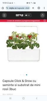 Raftul cu rasaduri de rosii, vecin cu cele mai noi modele de iPhone. iSTYLE vinde gradini inteligente si seminte de rosii, ardei si capsuni