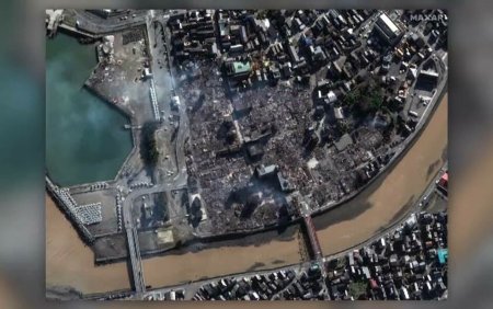 Cutremur de 7,6 pe Richter in Japonia. Imaginile din satelit arata cartiere intregi sterse de pe fata pamanului | FOTO
