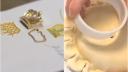Bijuterii de aur de 7.500 de euro ascunse in prajituri, de o <span style='background:#EDF514'>PATISERIE</span>, pentru ziua de Boboteaza