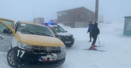 Incident socant pe partia de schi. Un sofer de taxi a ignorat toate regulile si a patruns cu masina in zona interzisa