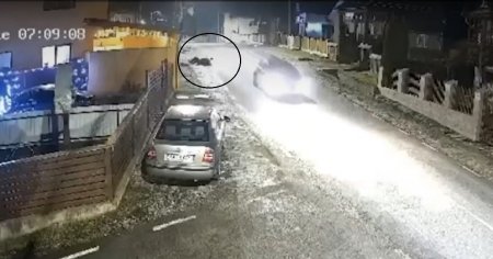 Un preot din Maramures a lovit cu masina un pieton si a fugit de la locul accidentului VIDEO