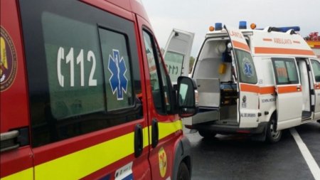 Accident cu opt victime pe Centura Sibiului! <span style='background:#EDF514'>TRAFIC BLOCAT</span> complet, Planul Rosu a fost activat