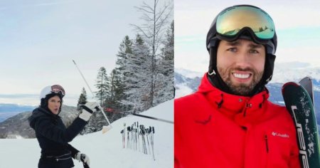 <span style='background:#EDF514'>MONICA BIRLADEANU</span> si Valeriu Gheorghita, escapada romantica la schi. Ce destinatie de vacanta au ales FOTO