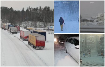 Valul de aer polar ingheata Europa si se indreapta spre Romania. – 44 de grade in Norvegia, – 51,7 grade in Suedia