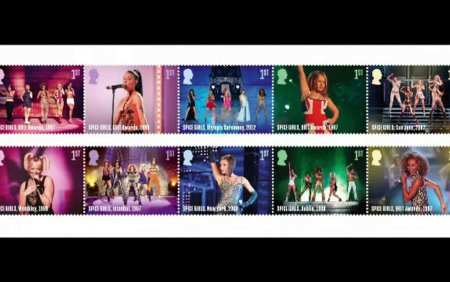 Posta Regala britanica a emis timbre dedicate trupei Spice <span style='background:#EDF514'>GIRL</span>s. Doar cinci formatii au mai primit aceasta onoare