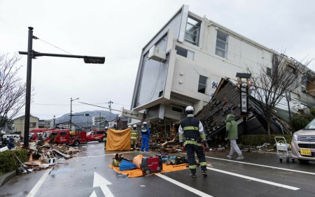 Cutremur in Japonia: Seismul a largit linia de coasta cu 175 de metri. Cel putin 128 de oameni au murit