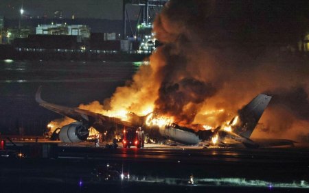 Revenire la normal pe aeroportul Haneda din Tokyo dupa coliziunea dintre doua avioane