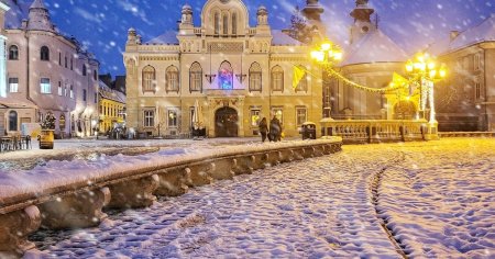 Prima ninsoare din 2024 la Timisoara. Bucuria unora, nervii altora. Prognoza meteo pentru aceasta saptamana FOTO