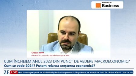 ZF Live. <span style='background:#EDF514'>CRISTIAN POPA</span>, BNR: Economia romaneasca este acum intr-un scenariu de soft landing. In 2023, BNR a intarit conditiile monetare, incurajand economisirea, dar a lasat lichiditatea in piata pentru ca sectorul bancar sa poata functiona in continuare