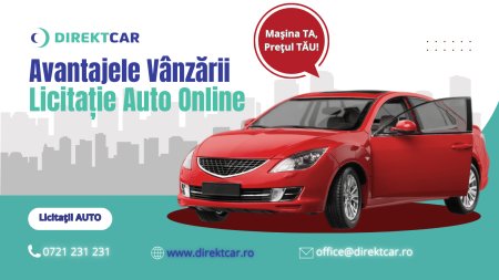 Maximizeaza valoarea masinii tale cu DirektCar.ro: Avantajele vanzarii la licitatie auto online