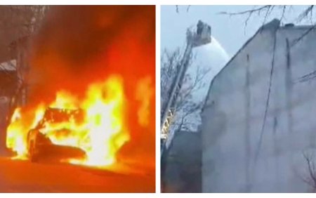 Haos in Bucuresti. Doua incendii au izbucnit aproape in acelasi timp, la o distanta de nici 2 kilometri