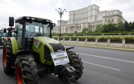 Fermierii si transportatorii au iesit in strada: Mii de utilaje se indreapta spre Bucuresti