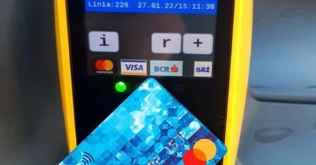Probleme la plata direct cu cardul bancar la validatoarele din mijloacele de transport in comun din Bucuresti