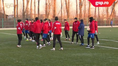 CSA Steaua a efectuat astazi primul antrenament din 2024