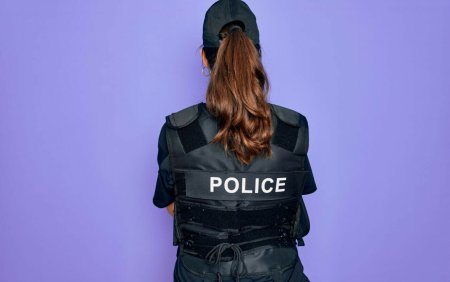 O politista a fost dezbracata pana la lenjerie intima in timpul unui curs de formare. A fost folosita ca 