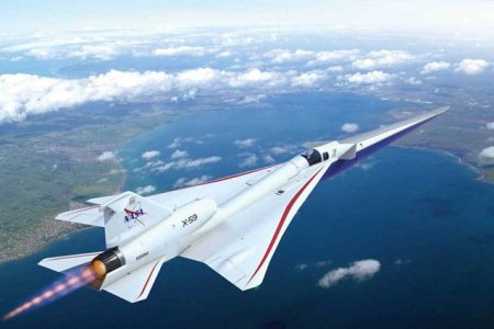X-59, produs de NASA, este cel mai <span style='background:#EDF514'>SILENT</span>ios avion supersonic construit vreodata