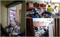 Un apartament din Baia Mare a fost curatat de tone de gunoaie prin Ordonanta Presedintiala. Proprietara si fiica ei, duse la Spitalul de Boli Infectioase