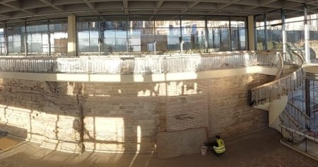 Stadiul lucrarilor de restaurare la comoara descoperita in <span style='background:#EDF514'>VECHIUL</span> Tomis. Edificiul Roman cu Mozaic, mostenirea antica distrusa de amenajarea portului VIDEO
