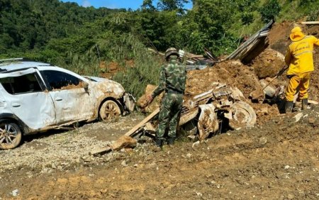 Dezastru in Columbia. Zeci de morti si de raniti dupa o alunecare de teren produsa pe o autostrada | VIDEO