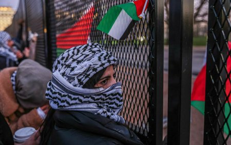 Manifestatie pro-palestiniana la Washington. Protestatarii au cerut incetarea focului. 