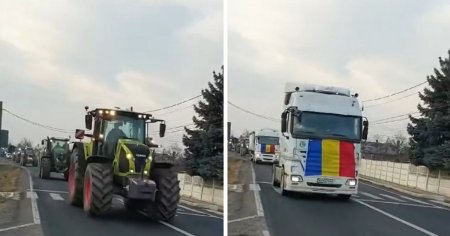 Protest urias in Bihor. Mesajul fermierilor catre soferii nemultumiti de blocarea drumurilor: Painea ta e din graul nostru!