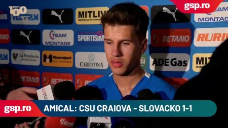 Marian Danciu, declaratii dupa CSU Craiova - Slovacko 1-1: 