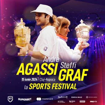 Celebrii Andre Agassi si Steffi Graf vin in Romania
