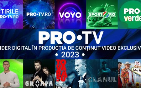 PRO TV, lider digital in productia de continut video exclusiv si inovator in 2023