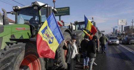 Fermierii si transportatorii continua protestul la Constanta, prin blocarea unor intrari in portul maritim