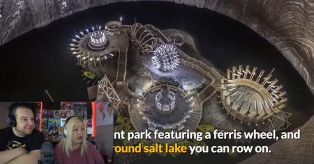Romania in clisee: unica roata Ferris subterana si singurul muzeu al aurului din Europa VIDEO