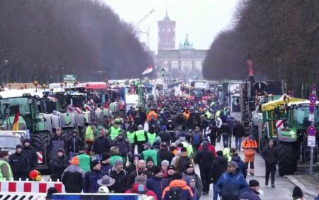 Un nou protest de amploare al fermierilor a avut loc in Germania. Motivul pentru care au iesit in strada