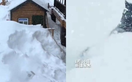 Aproape 1.000 de turisti au ramas blocati intr-o regiune din China. In zona ninge continuu de zece zile | VIDEO