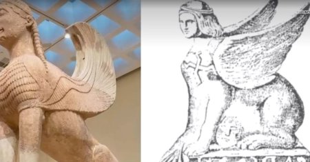 Ce mister ascunde statuia sfinxului antic gasita intr-o fosta asezare din Dacia. Mesajul <span style='background:#EDF514'>ENIGMA</span>tic a fost descifrat