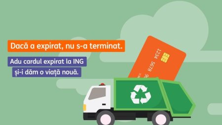 ING Bank transforma cardurile expirate in tevi din plastic; 1 milion de carduri pot fi reciclate anual