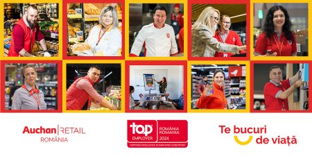 Auchan Romania isi reconfirma titlul de Angajator de top si in 2024