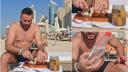 Reactia internautilor, dupa ce doi romani au mancat slanina si ceapa, pe plaja, in Dubai | Imaginile au devenit virale