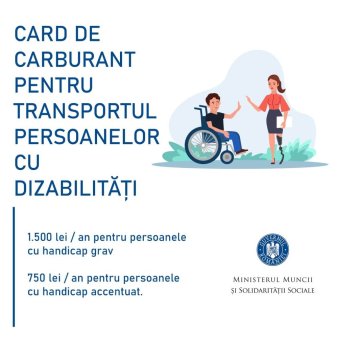 Vasilcoiu: 'Persoanele cu dizabilitati vor primi carduri electronice de carburant pentru transport'